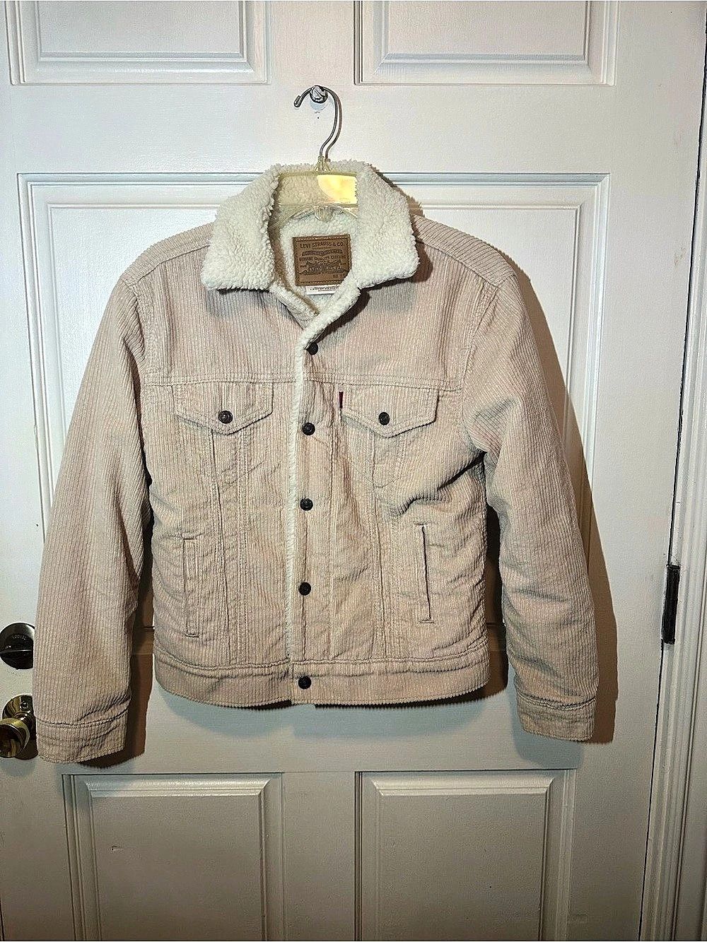 Levi's '90s Sherpa Trucker Jacket Corduroy Beige XS
